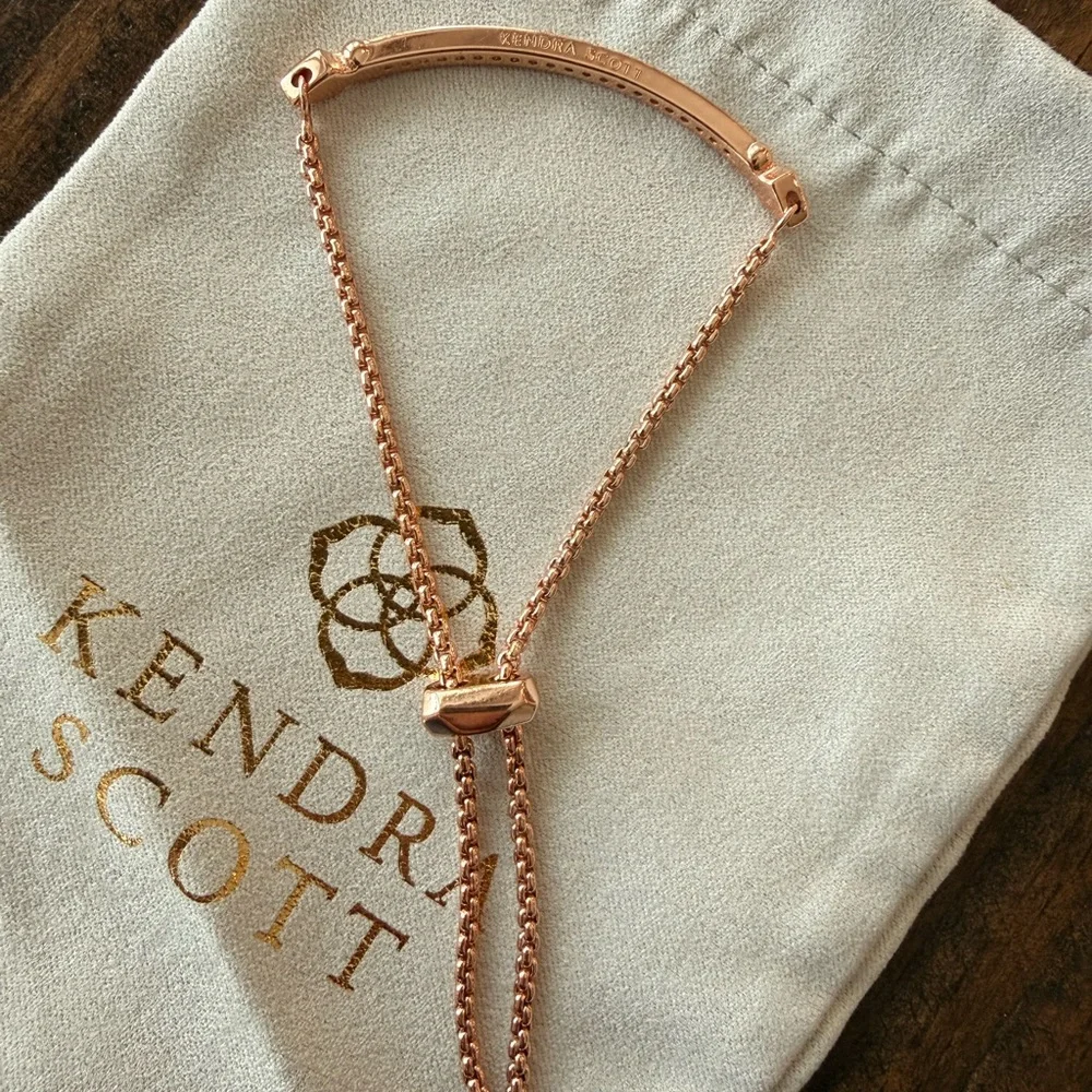 Kendra Scott Rose Gold Adjustable Chain Bracelet